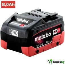 METABO BATTERY PACK LIHD 18 V 8.0 AH - ПРОФЕСИОНАЛНА АКУМУЛАТОРНА БАТЕРИЯ